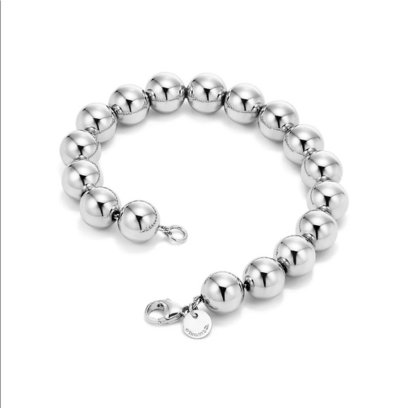 Tiffany hardware 10mm ball bracelet 7.5” - Picture 8 of 10